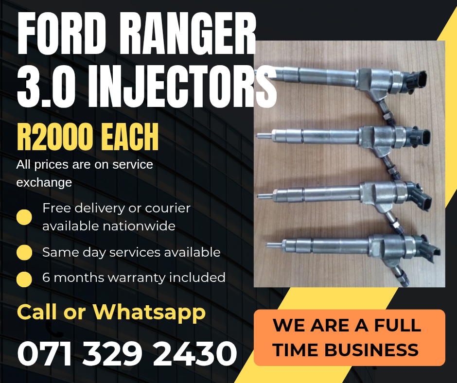FORD RANGER 3.0 INJECTORS FOR SALE WITH WARRANTY ON