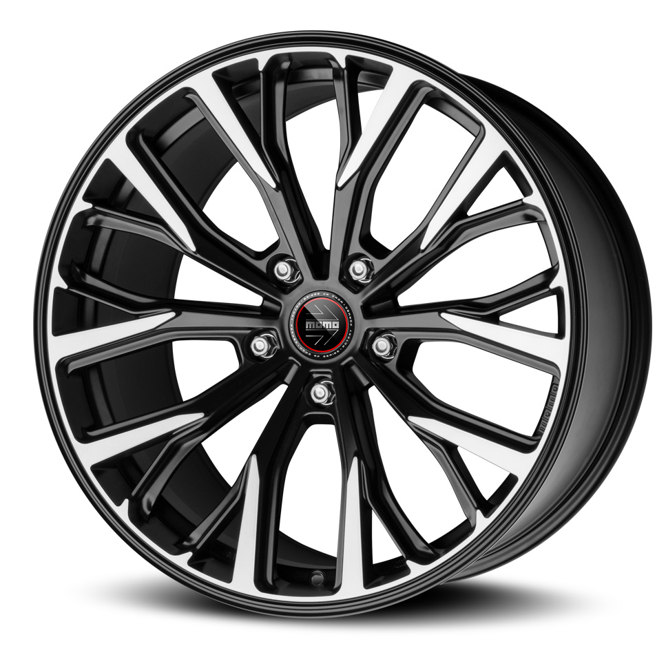 20″ Momo RF-02 5/120 Matt Black & Polished Silver Alloy wheels