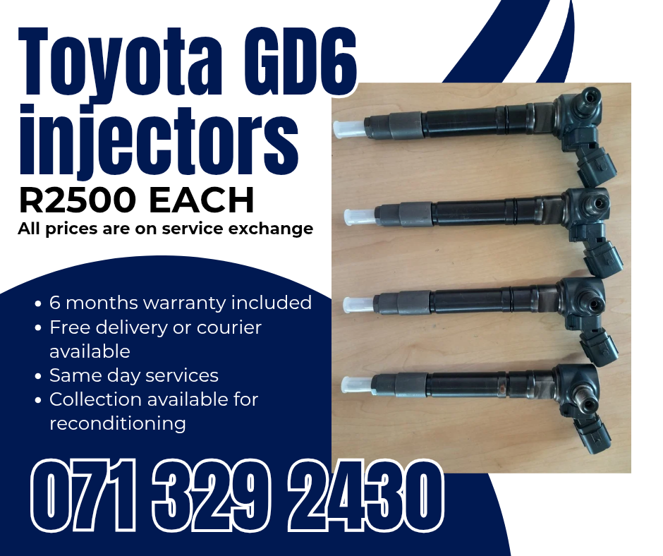 TOYOTA GD6 DIESEL INJECTORS FOR SALE WITH WARRANTY - Private Seller TOYOTA GD6 DIESEL INJECTORS FOR SALE WITH WARRANTY - Private Seller