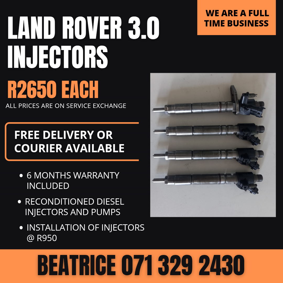 LAND ROVER 3.0 INJECTORS FOR SALE WITH WARRANTY - Private Seller