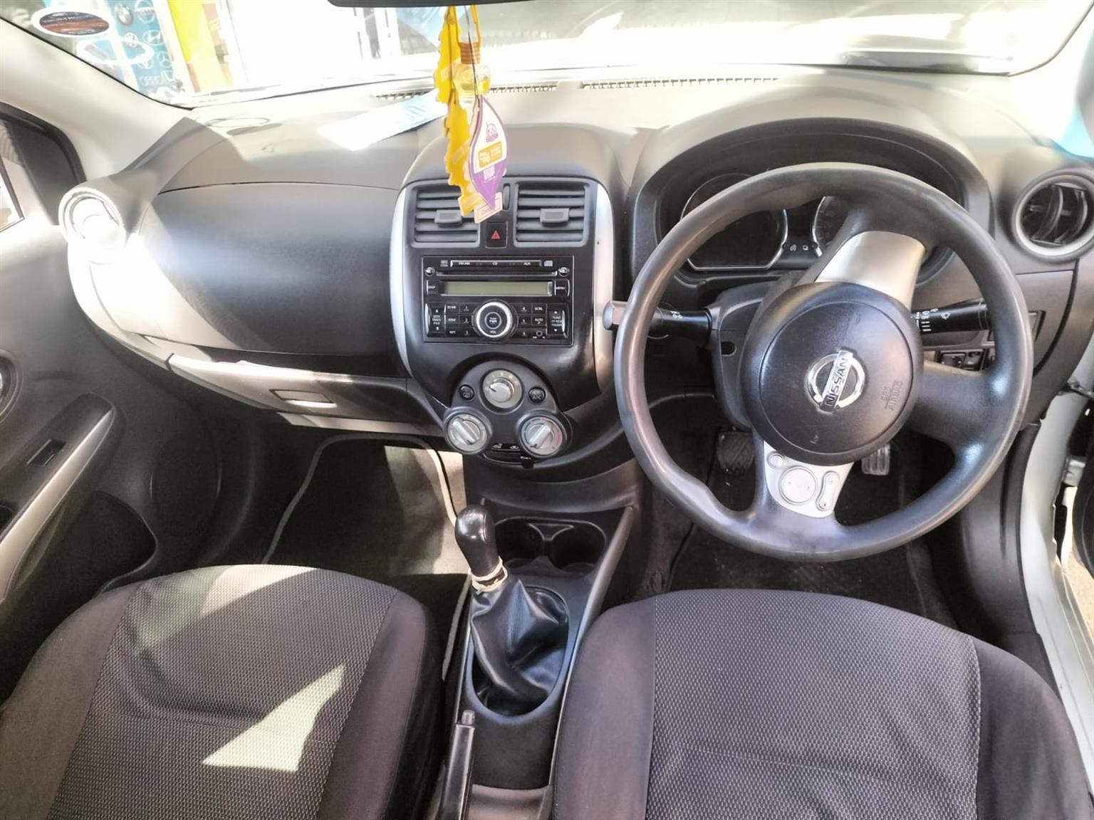 2015 Silver Nissan Almera sedan 1.5 Manual milage 86,000 km petrol