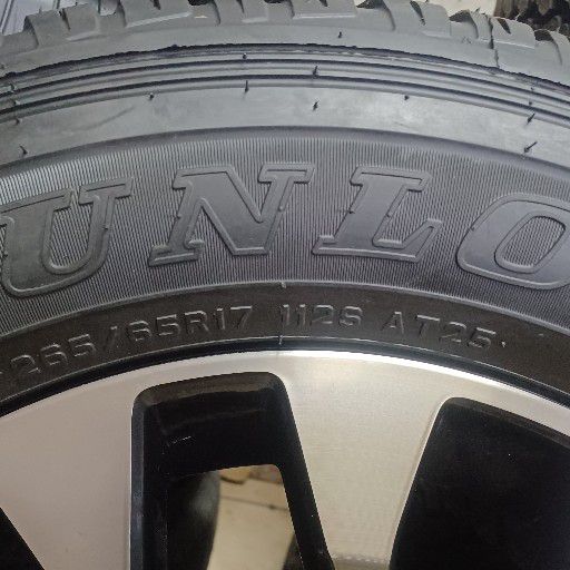 Gazoo hilux rims and Dunlop grandtrek AT25