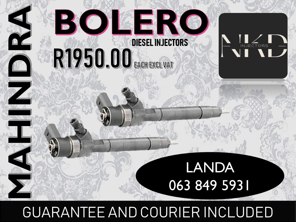 MAHINDRA BOLERO DIESEL INJECTORS VENTERSBURG FREE STATE - Private Seller MAHINDRA BOLERO DIESEL INJECTORS VENTERSBURG FREE STATE - Private Seller