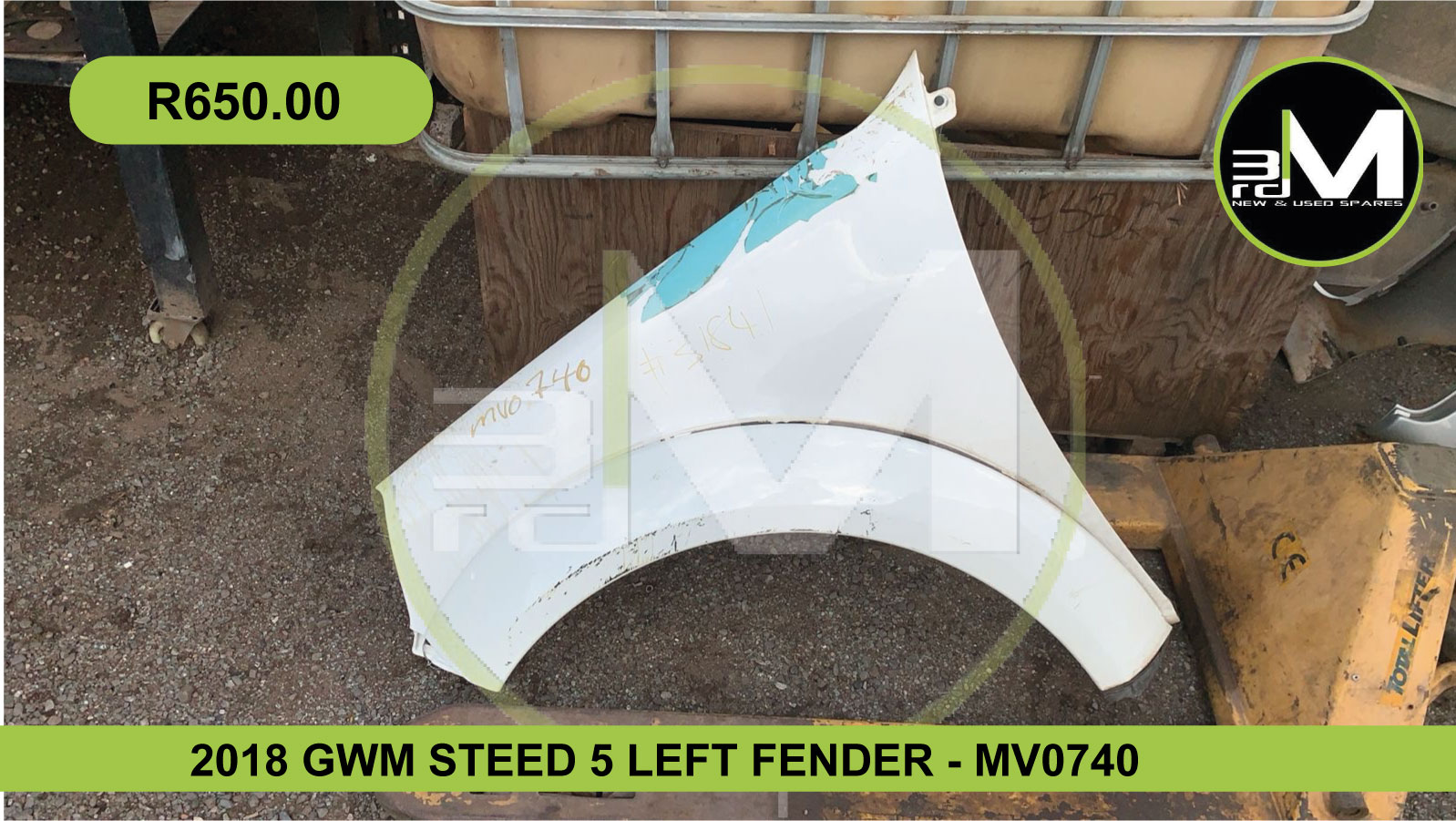 2018 GWM STEED 5 LEFT FENDER - MV0740 - Private Seller 2018 GWM STEED 5 LEFT FENDER - MV0740 - Private Seller