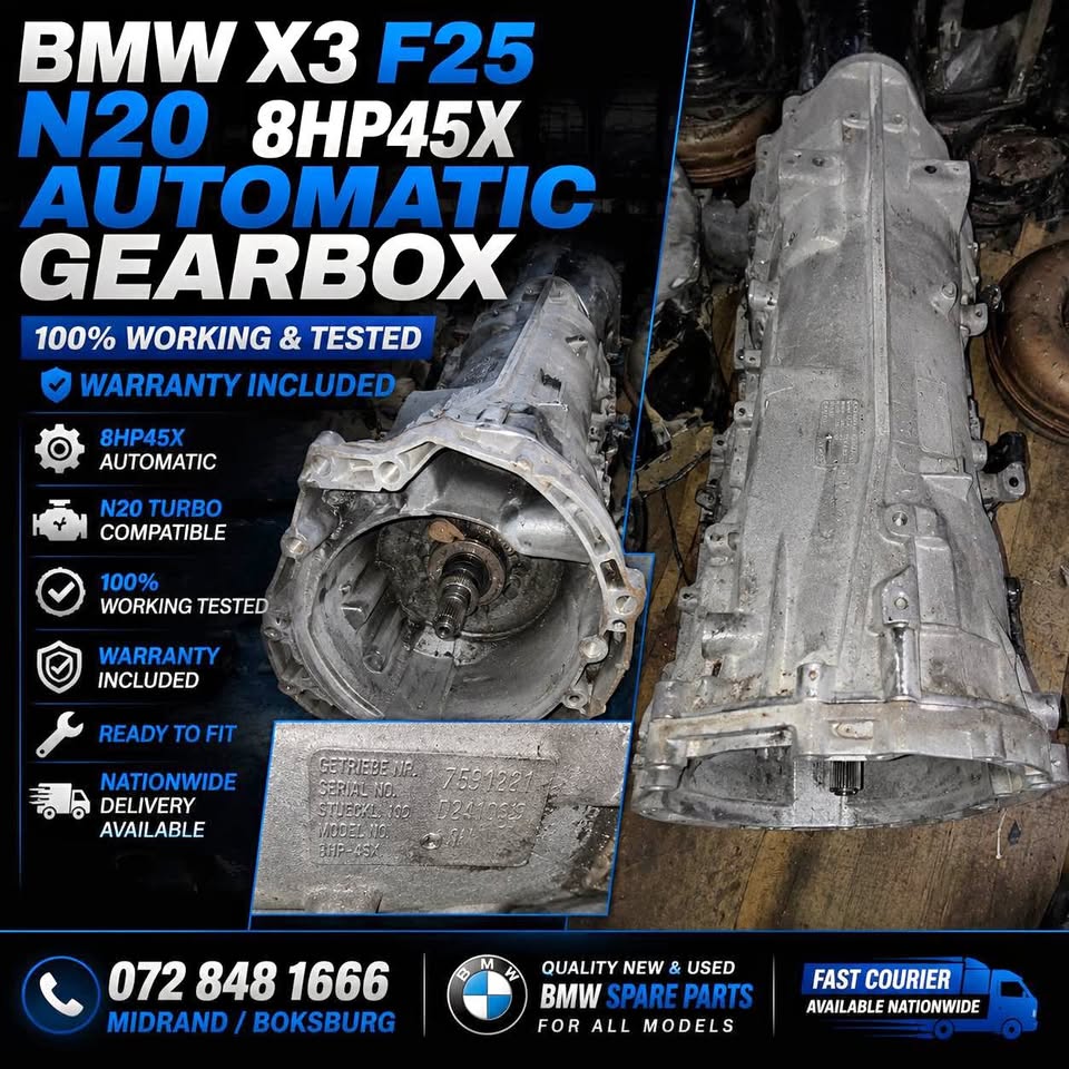 BMW X3 F25 N20 8HP45X AUTOMATIC GEARBOX FOR SALE - Private Seller BMW X3 F25 N20 8HP45X AUTOMATIC GEARBOX FOR SALE - Private Seller