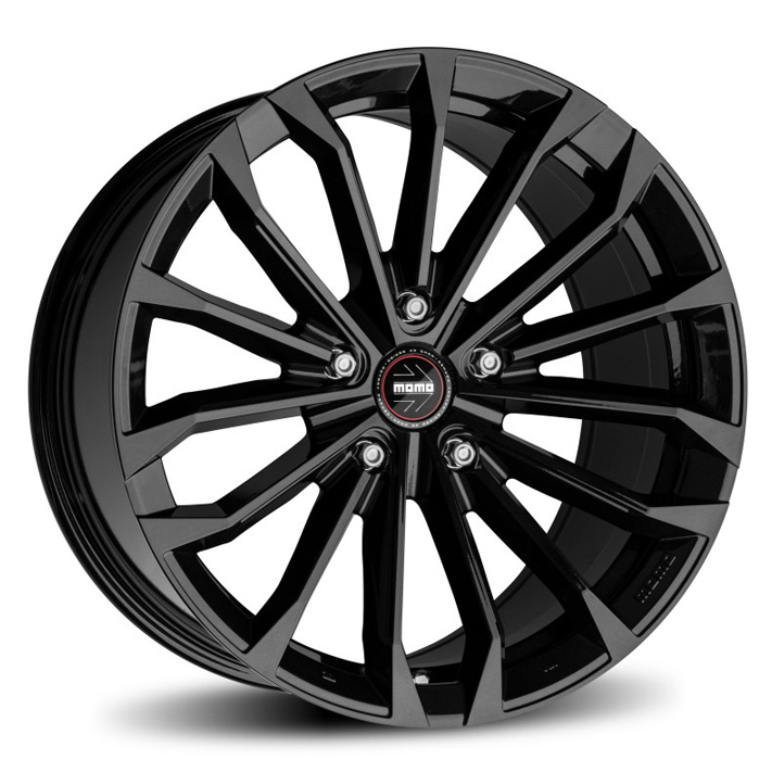 19″ Momo RF-03 Stardust 5/120 Gloss Black Alloy Wheels