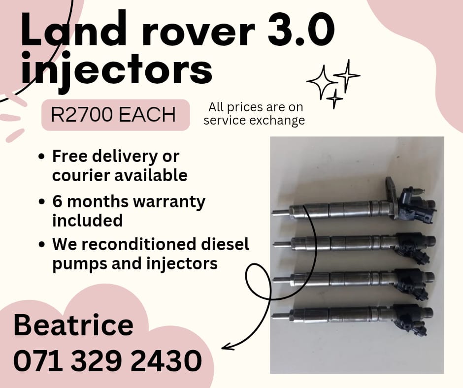 LAND ROVER 3.0 INJECTORS FOR SALE WITH WARRANTY - Private Seller LAND ROVER 3.0 INJECTORS FOR SALE WITH WARRANTY - Private Seller