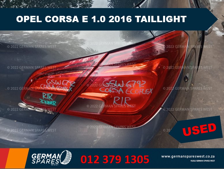 OPEL CORSA E 1.0 2016 USED TAILLIGHT FOR SALE - Private Seller OPEL CORSA E 1.0 2016 USED TAILLIGHT FOR SALE - Private Seller