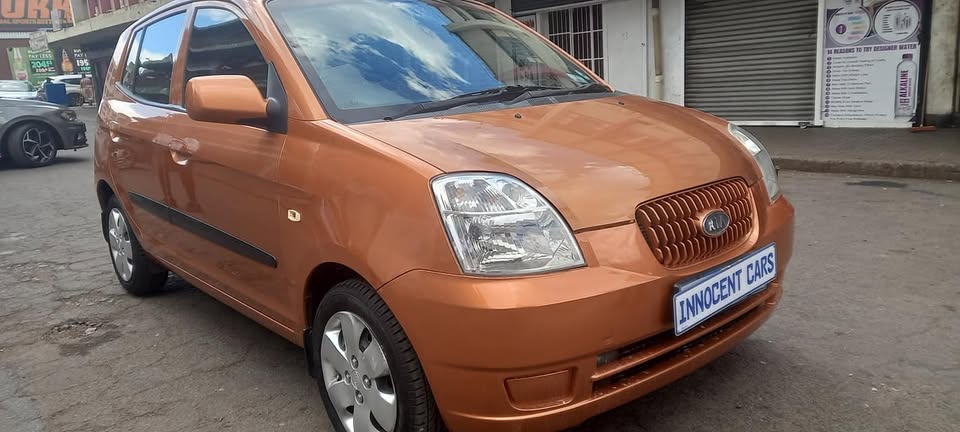 USED 2005 KIA PICANTO 1.1 AUTOMATIC TRANSMISSION, ORANGE COLOUR, MILEAGE 128000KM,