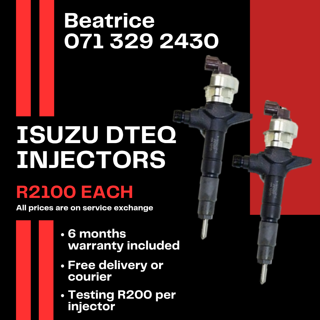 ISUZU DTEQ INJECTORS FOR SALE WITH WARRANTY - Private Seller ISUZU DTEQ INJECTORS FOR SALE WITH WARRANTY - Private Seller