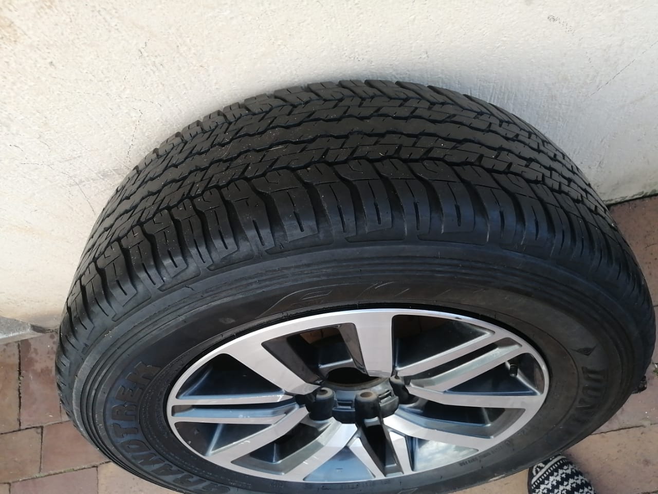 18'' Toyota Hilux/Fortuner mag with used 265/60/18 Dunlop tyre for - Private Seller 18'' Toyota Hilux/Fortuner mag with used 265/60/18 Dunlop tyre for - Private Seller