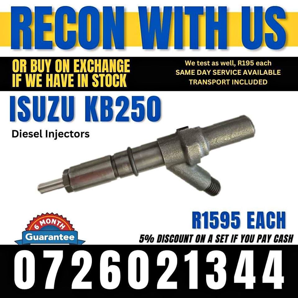 Isuzu KB250 diesel injectors for sale - Private Seller