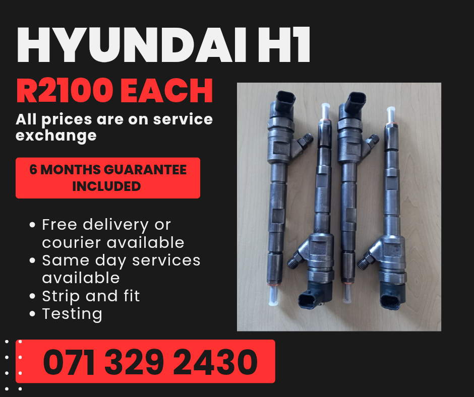 HYUNDAI H1 INJECTORS FOR SALE WITH WARRANTY - Private Seller HYUNDAI H1 INJECTORS FOR SALE WITH WARRANTY - Private Seller
