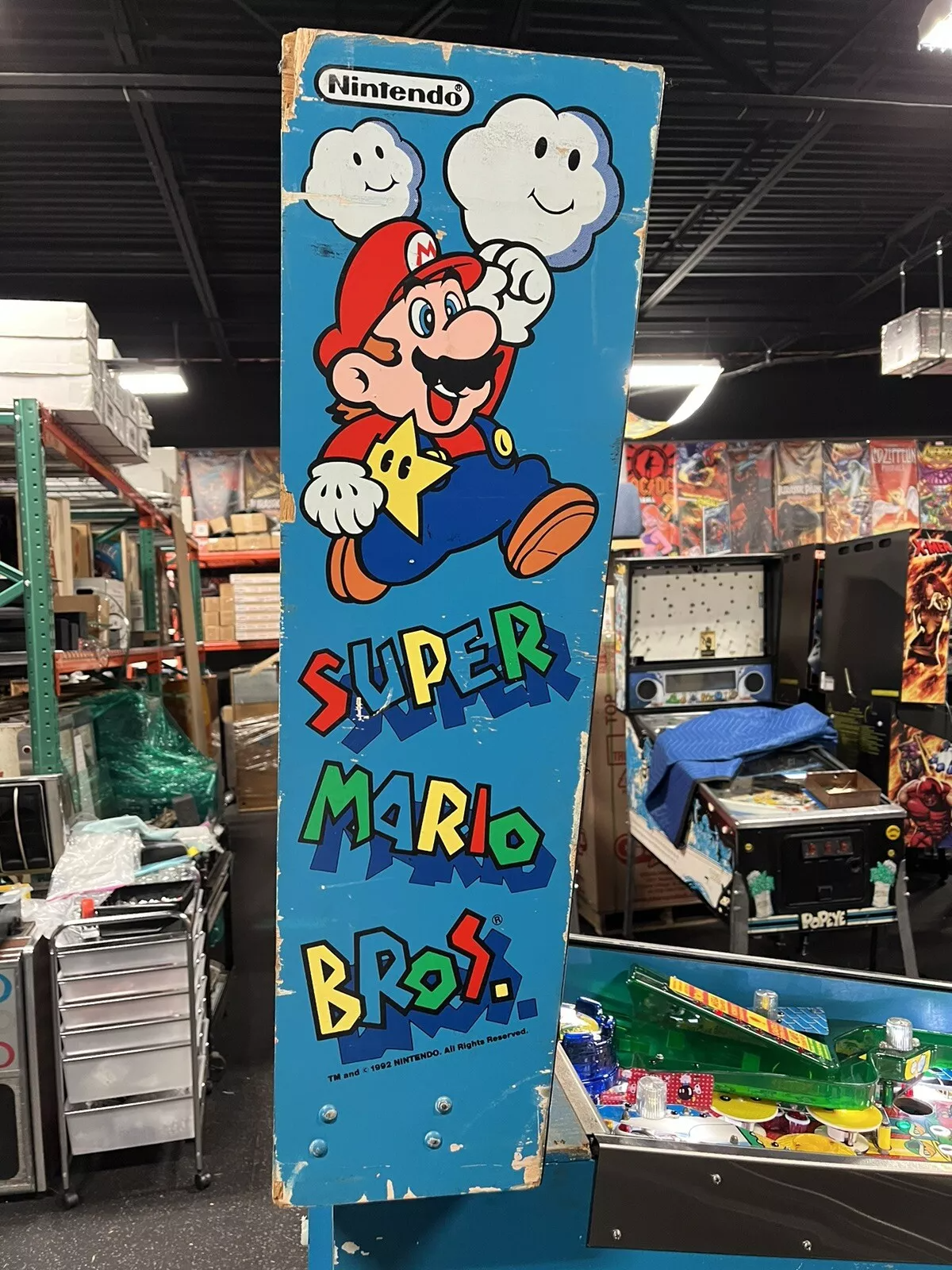 1992 Super Mario Bros Pinball Machine Leds Professional Techs Brothers Luigi