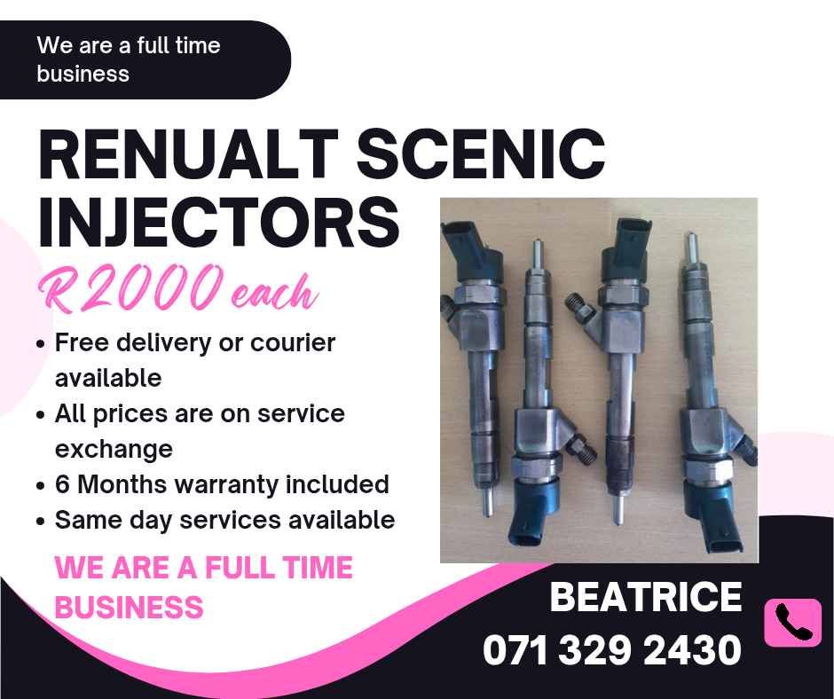 RENUALT SCENIC 1.9 INJECTORS FOR SALE WITH WARRANTY - Private Seller