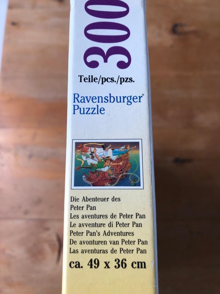 Ravensburger 300 Piece Kiddies puzzle featuring Peter Pan - price due to condition - see description