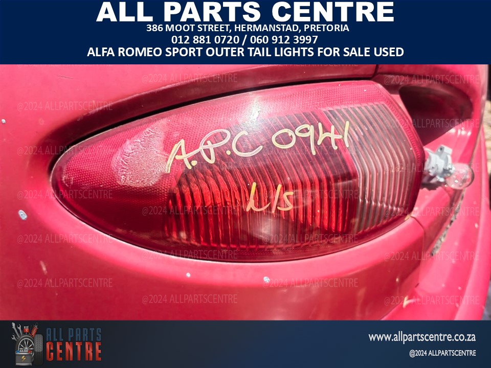 Alfa Romeo Sport outer tail lights for sale Alfa Romeo Sport outer tail lights for sale