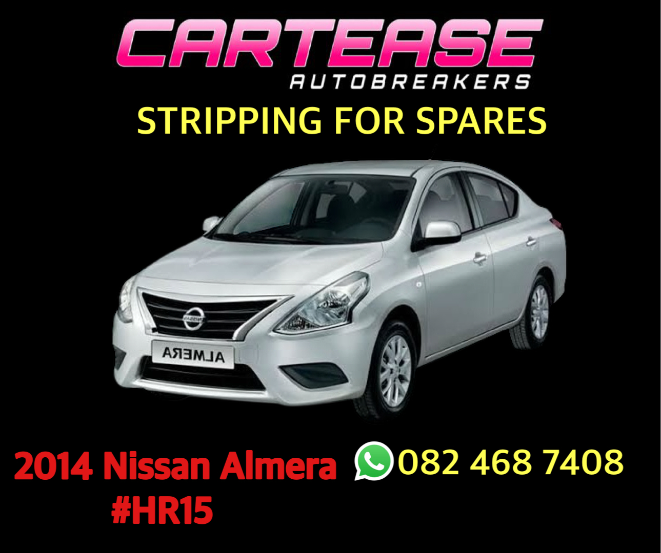2014 Nissan Almera #HR15 Stripping For Spares - Private Seller 2014 Nissan Almera #HR15 Stripping For Spares - Private Seller