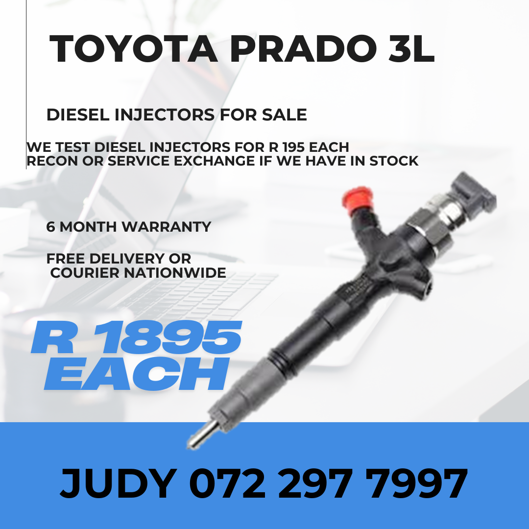 Toyota Prado 3L Diesel Injectors for sale on service exchange or to recon - Private Seller