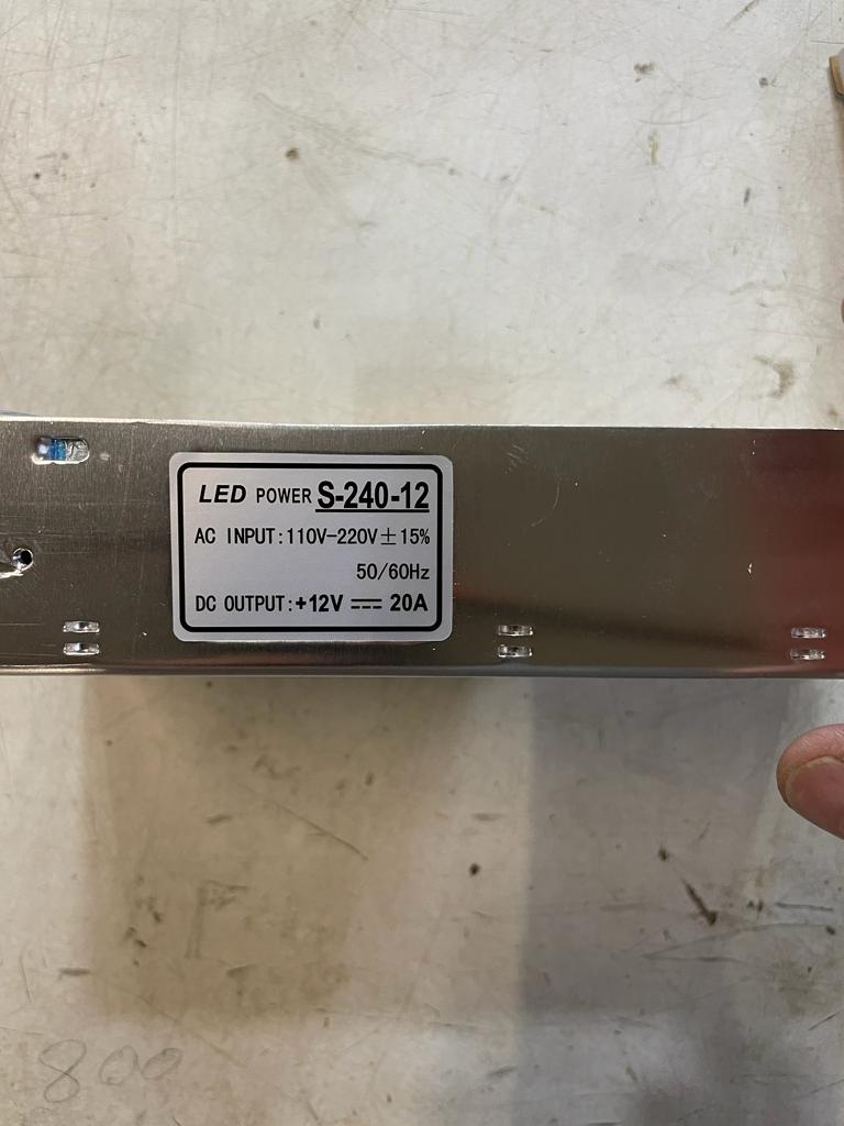12 VOLT Power supplies 6.5, 15 & 20 Amp limmited stock left