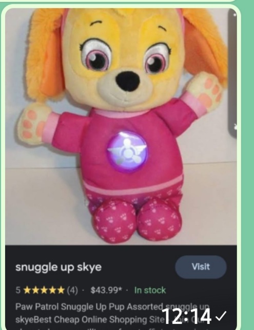 PAW Patrol Snuggle Up Pups - Skye