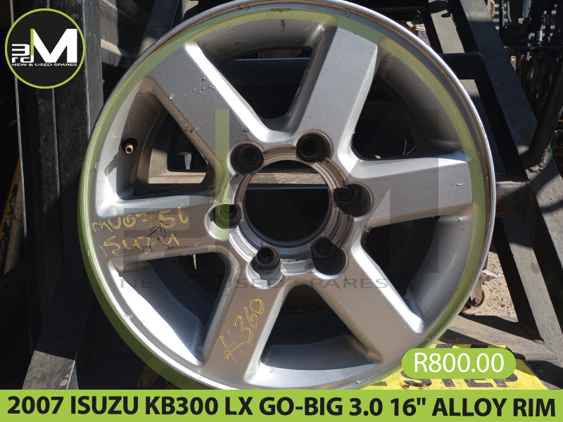 MV0756-2007-ISUZU KB300 LX GO BIG 3.0 16 INCH ALLOY RIM-360 - Private Seller MV0756-2007-ISUZU KB300 LX GO BIG 3.0 16 INCH ALLOY RIM-360 - Private Seller