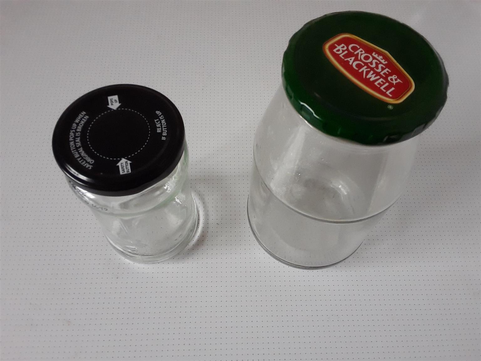 Glass Containers 375ml and 750ml. Empty  and Clean on inside.