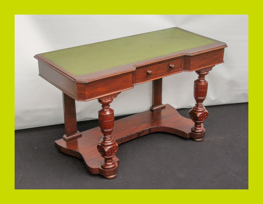 Victorian Satinwood And Leather Inlay Desk Sku 755 Junk Mail