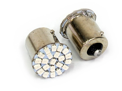 Single Contact 22LED Red Bulbs (pair) Single Contact 22LED Red Bulbs (pair)