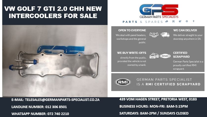 VW GOLF 7 GTI 2.0 CHH NEW INTERCOOLER FOR SALE - Private Seller VW GOLF 7 GTI 2.0 CHH NEW INTERCOOLER FOR SALE - Private Seller