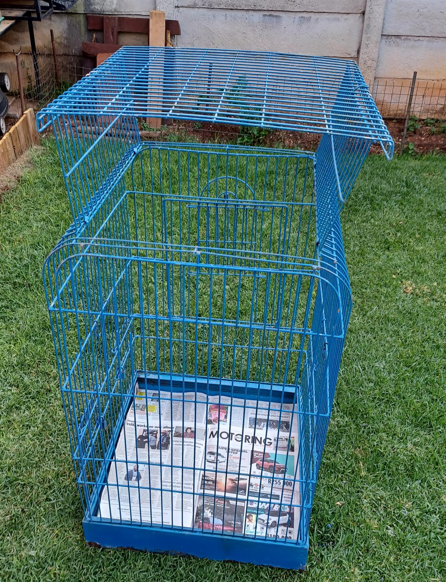 Large blue Parrot  cage  for sale