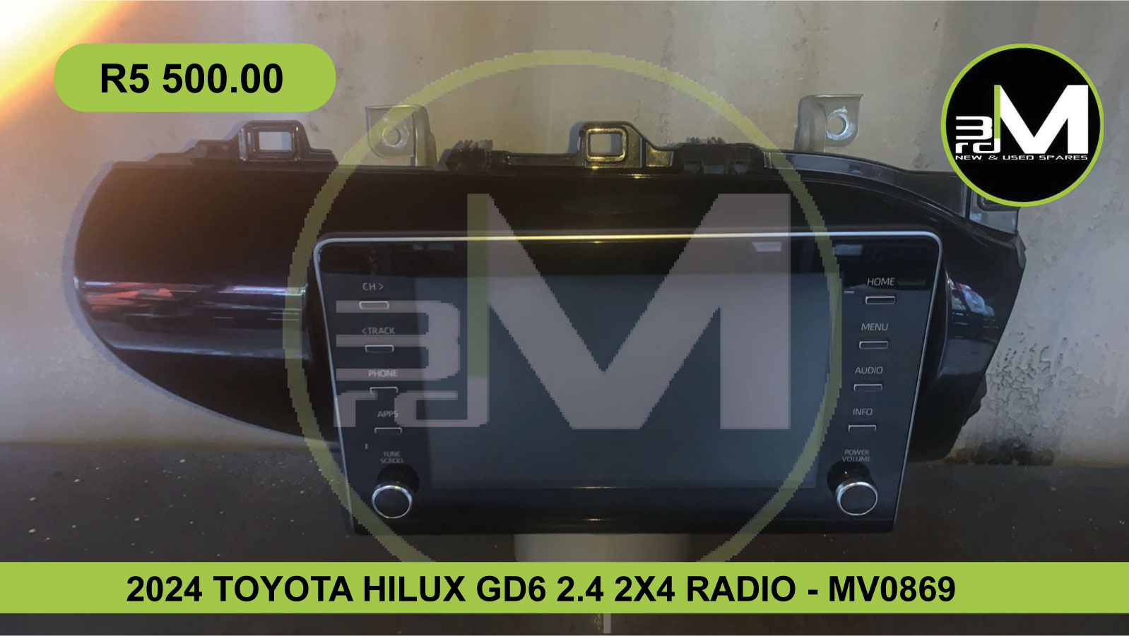 2024 TOYOTA HILUX GD6 2.4 2X4 RADIO - MV0869 - Private Seller