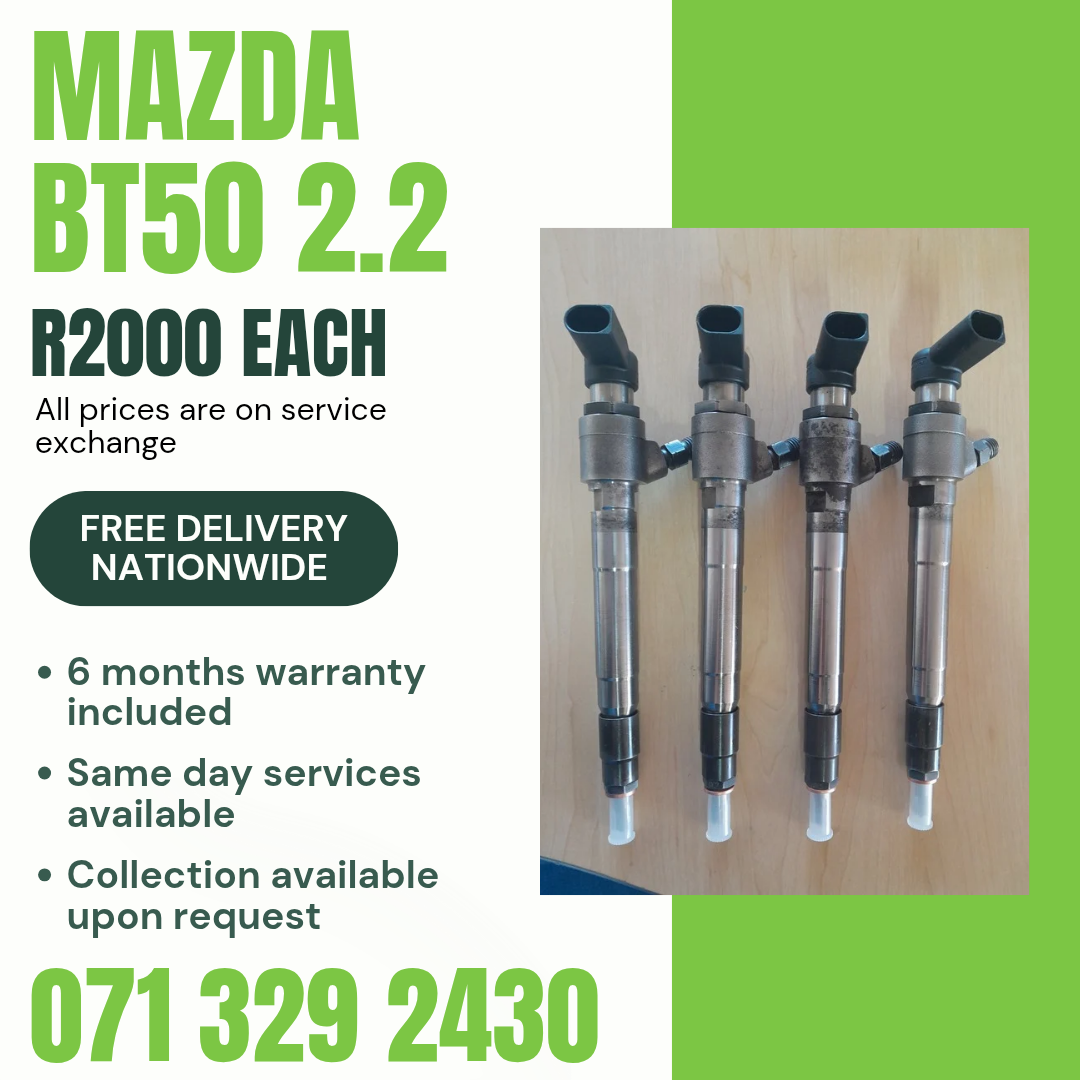 MAZDA BT50 2.2 DIESEL INJECTORS FOR SALE WITH WARRANTY - Private Seller MAZDA BT50 2.2 DIESEL INJECTORS FOR SALE WITH WARRANTY - Private Seller