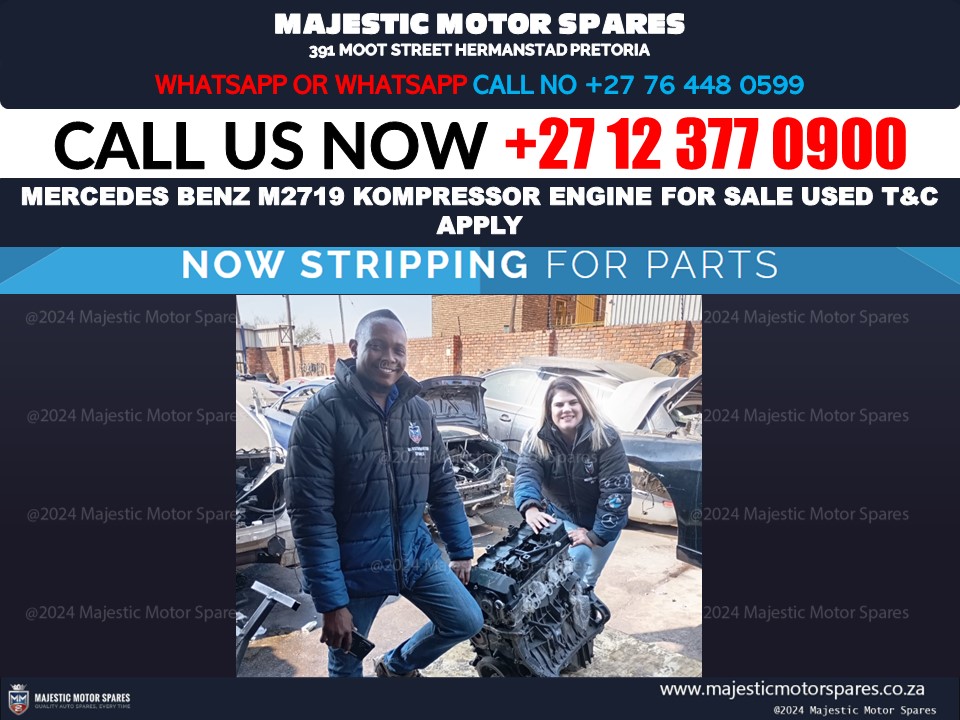 Mercedes Benz W203 M2719 Kompressor engine used for sale