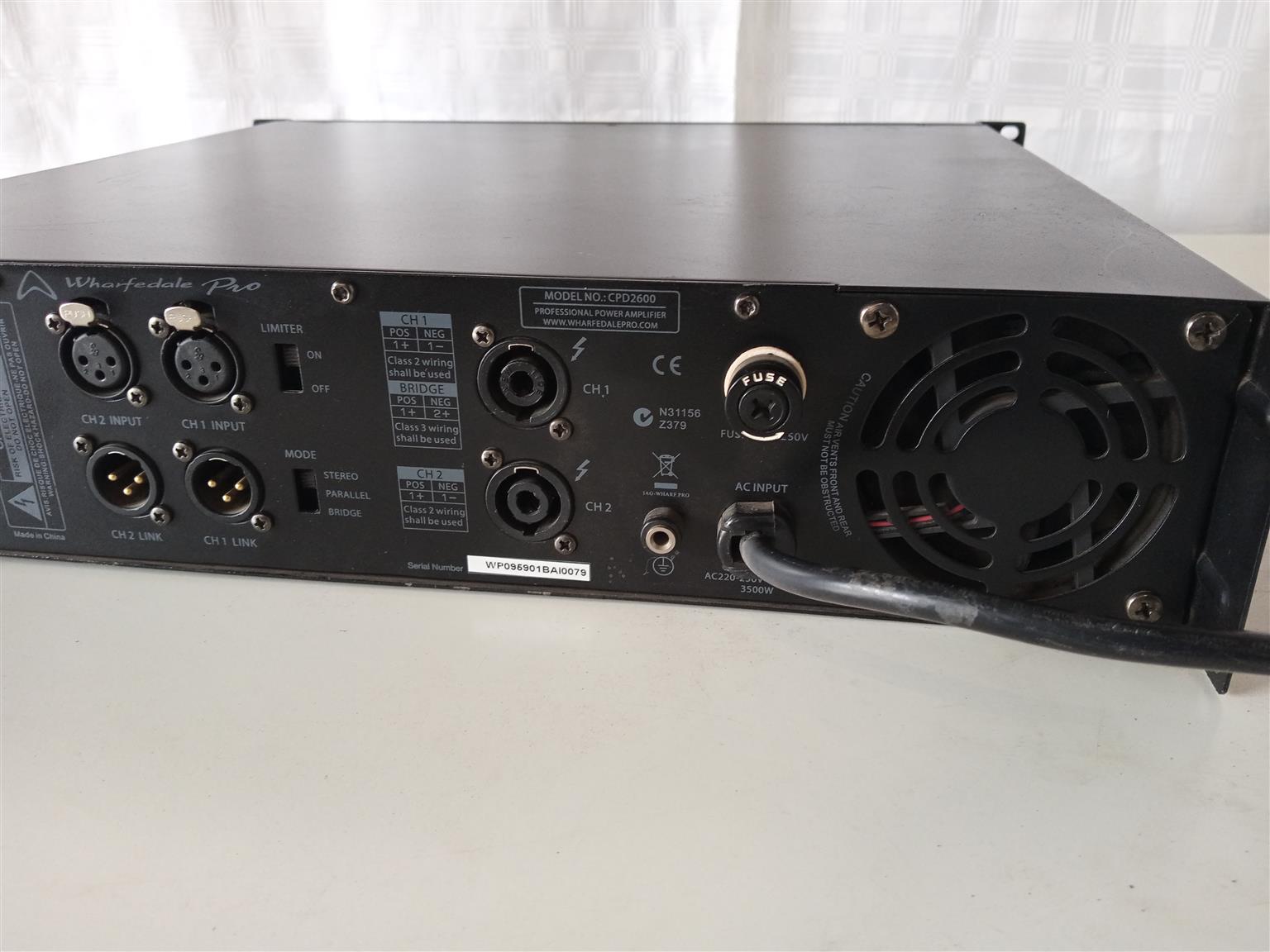Wharfedale Pro CPD2600 Power Amplifier