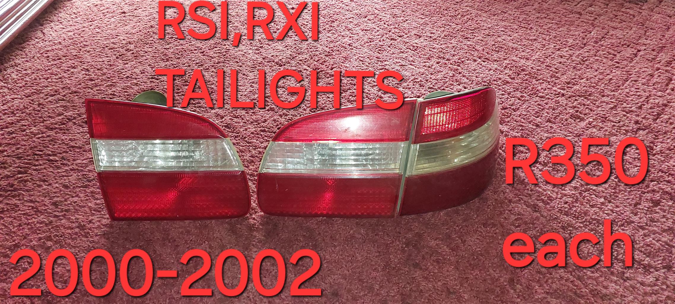 TOYOTA RXI RSI TAILIGHTS 2000-2002 - Private Seller TOYOTA RXI RSI TAILIGHTS 2000-2002 - Private Seller