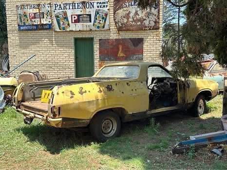1973 Ranchero Parts Stripping for parts 1973 Ford Ranchero (Yellow) - No Engine - No ...