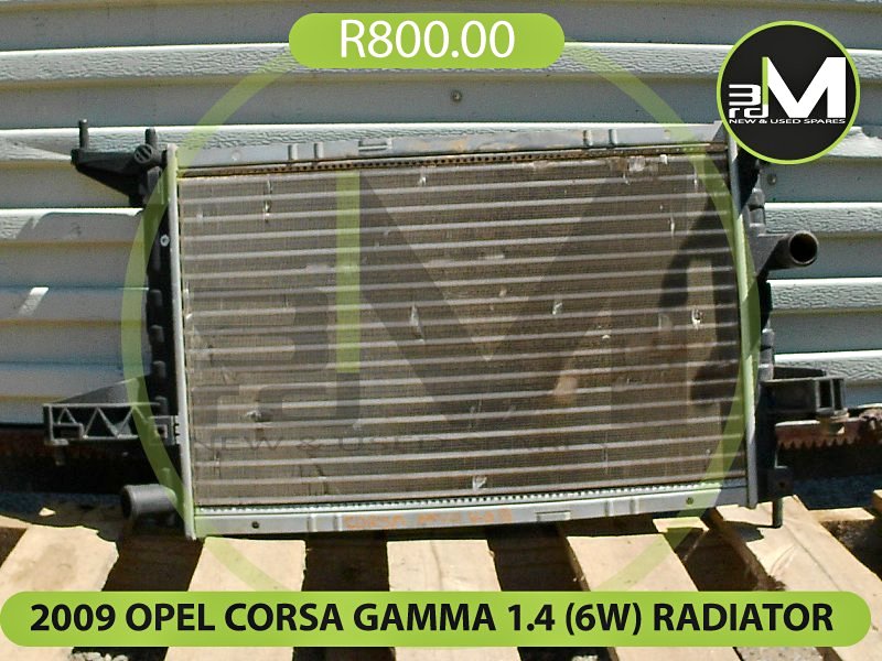 2009 OPEL CORSA GAMMA 1.4 (6W) RADIATOR   MV0468 2009 OPEL CORSA GAMMA 1.4 (6W) RADIATOR   MV0468