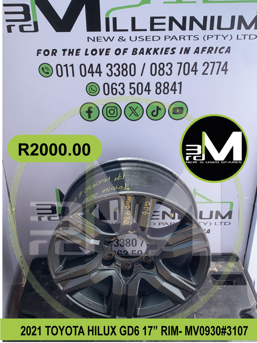 Rim 17" - Toyota Hilux GD6 - Private Seller Rim 17" - Toyota Hilux GD6 - Private Seller