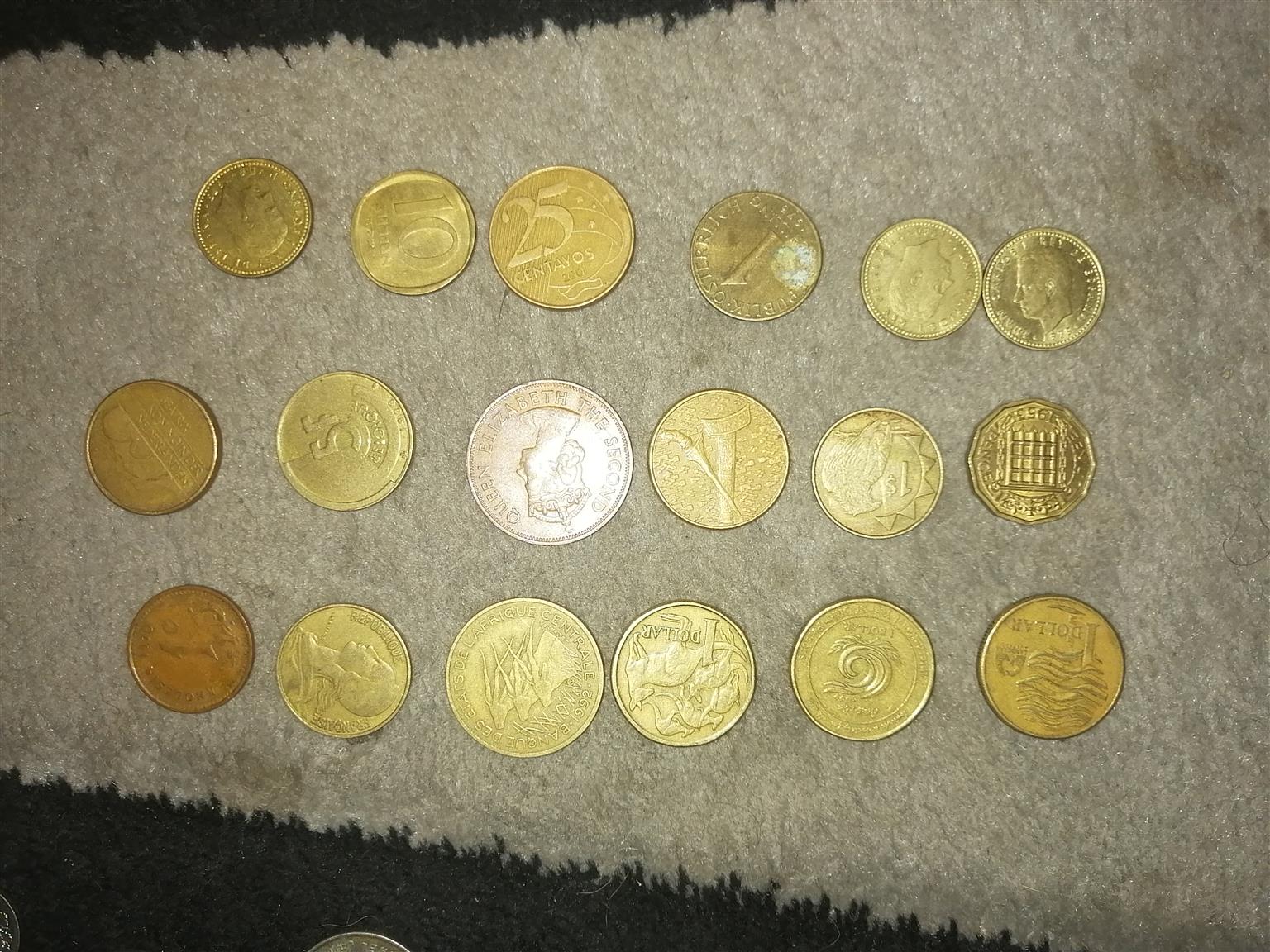 Lots of old coins of all over the world for sale