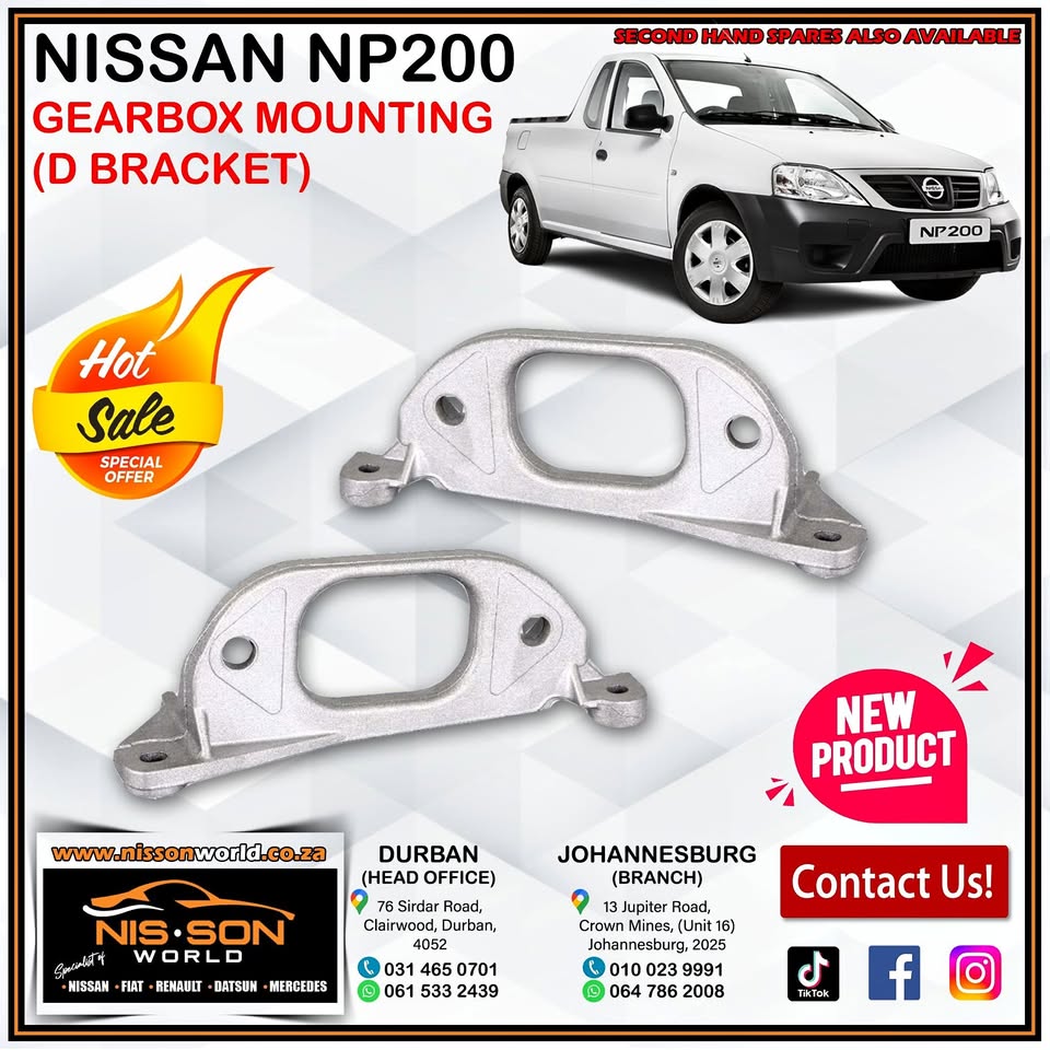 NISSAN NP200 GEARBOX MOUNTING (D BRACKET) - Private Seller NISSAN NP200 GEARBOX MOUNTING (D BRACKET) - Private Seller