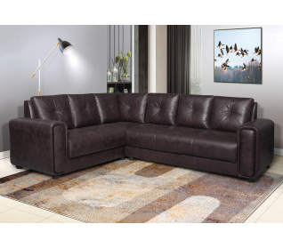 Ballito 2 Piece Corner Lounge Suite, Brown