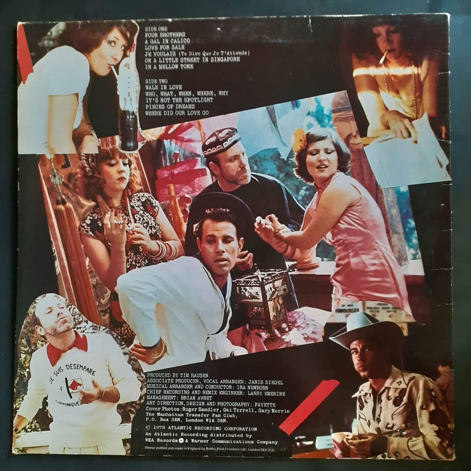 The Manhattan Transfer - Pastiche LP Record