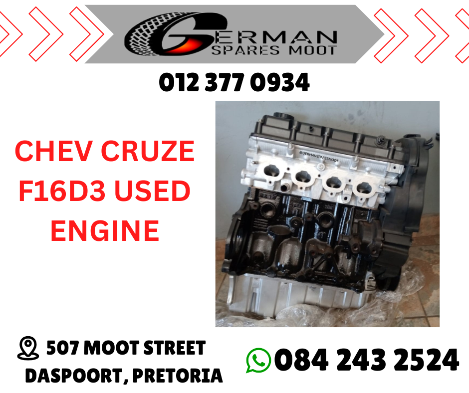 Chev Cruze F16D3 Used Engine