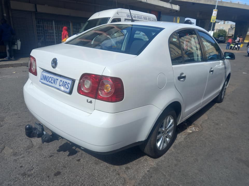 2012 VW POLO VIVO SEDAN 1.4 PETROL, MANUAL TRANSMISSION, WHITE COLOUR
