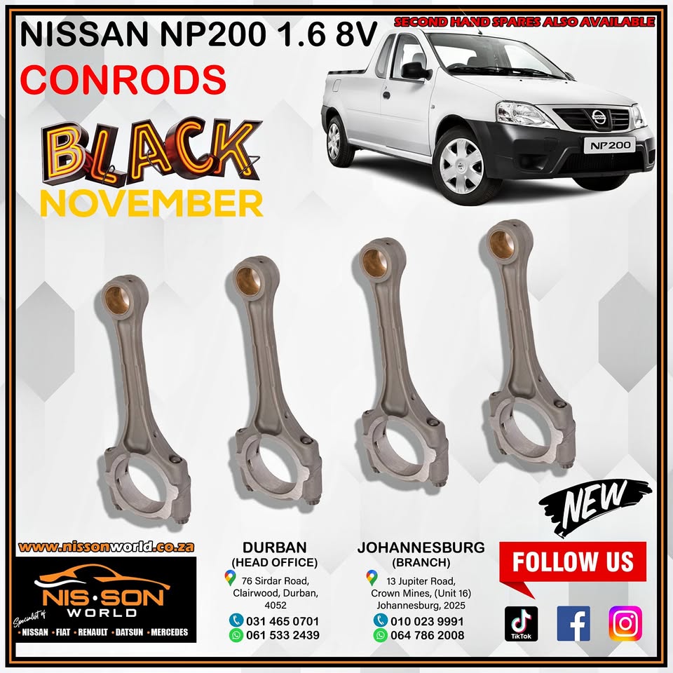 NISSAN NP200 1.6 8V CONRODS - Private Seller NISSAN NP200 1.6 8V CONRODS - Private Seller