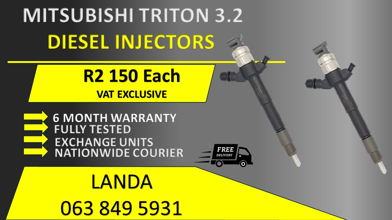 MITSUBISHI TRITON 3.2 DIESEL INJECTORS FOR SALE OR RECON WITH 6 MONTH WARRANTY - Private Seller MITSUBISHI TRITON 3.2 DIESEL INJECTORS FOR SALE OR RECON WITH 6 MONTH WARRANTY - Private Seller