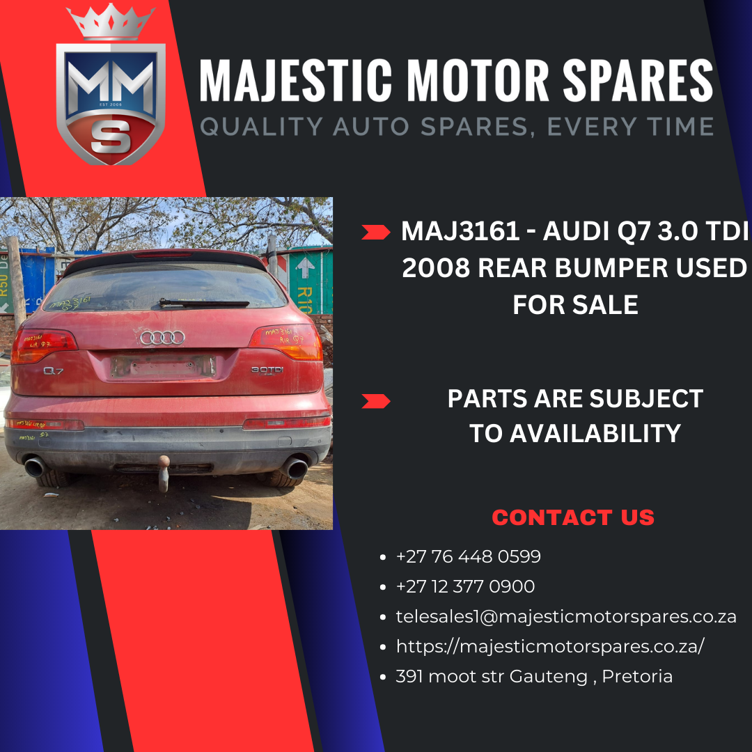 Audi Q7 3.0 TDI 2008 Rear bumper used - Private Seller Audi Q7 3.0 TDI 2008 Rear bumper used - Private Seller