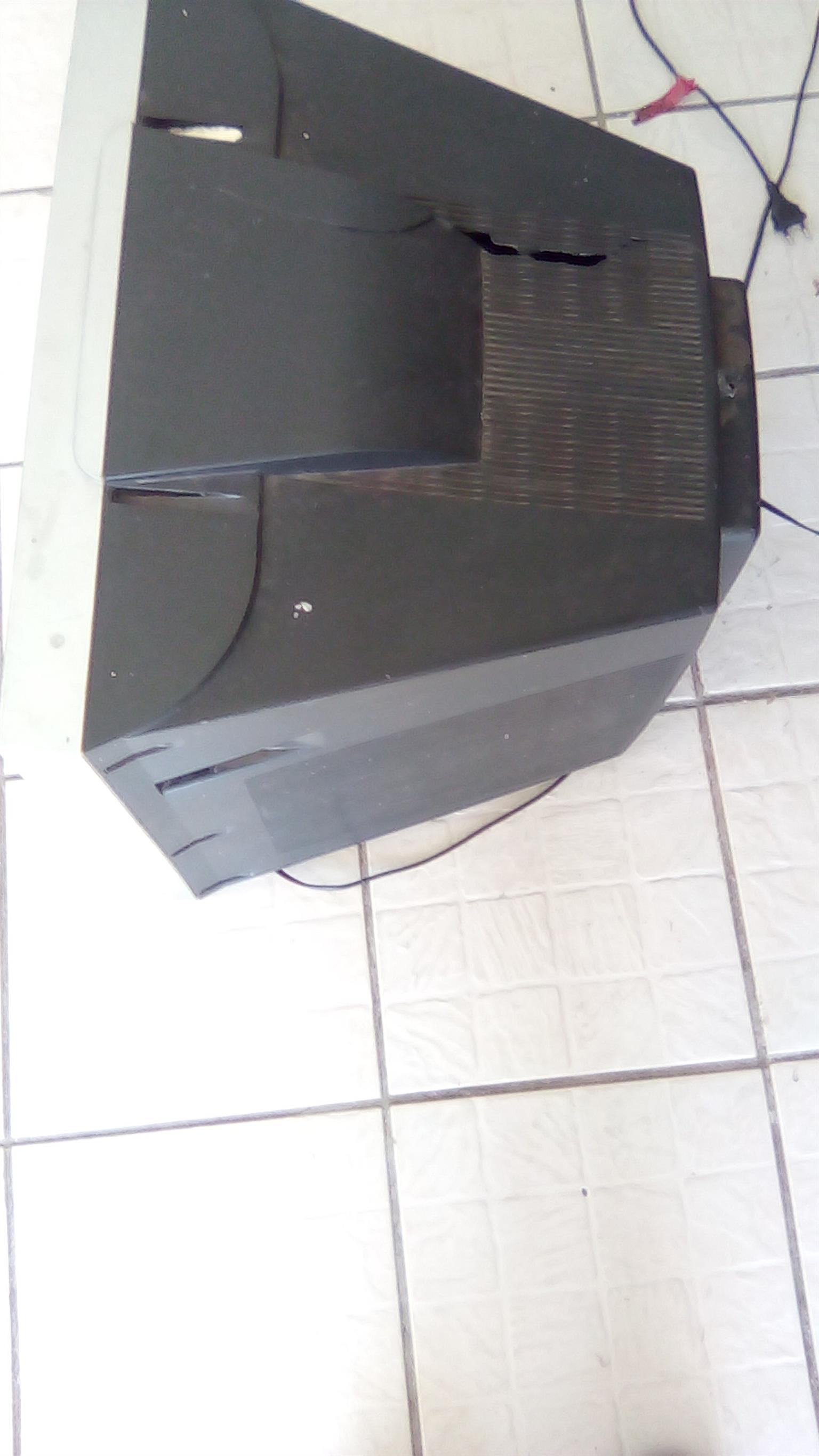 Broken old tv