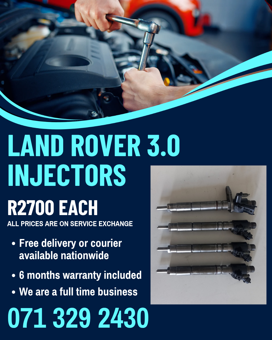 LAND ROVER DISCOVERY 3.0 INJECTORS FOR SALE WITH WARRANTY - Private Seller LAND ROVER DISCOVERY 3.0 INJECTORS FOR SALE WITH WARRANTY - Private Seller